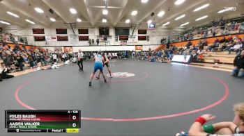 120 lbs Semifinal - Aaiden Walker, Lovell Middle School vs Myles Baugh, Worland Middle School