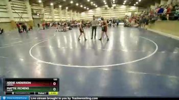 130 lbs Cons. Round 1 - Mattie Richens, Union vs Addie Anderson, Uintah