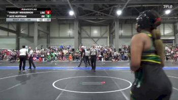185 lbs Champ. Round 1 - Jaye Huffman, Bobcat Wrestling Club vs Paisley Weiszbrod, Larned Jr Indian Wrestling Club