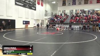 157 lbs Cons. Semi - Jacob Potts, Thiel College vs Joshua Searle, Washington & Jefferson
