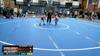 51-54 lbs Round 1 - Connar Pendley, Ben Lomond Wrestling vs Liam Gillingham, Empire Battle School