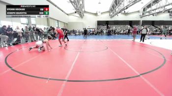 147-H lbs Quarterfinal - Storm Krokan, Vougar Honor Wrestling vs Joseph Marotta, Sachem North
