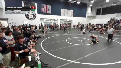 150 lbs Cons. Semi - Zander Schaefer, Clovis High vs Diego Valdiviezo, Poway Wrestling