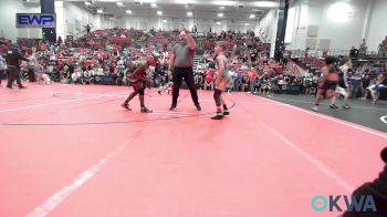 84 lbs Quarterfinal - Easton Brown, Blackwell Wrestling Club vs Manny Payne Jr, HURRICANE WRESTLING ACADEMY