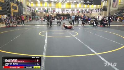 82 lbs 5th Place Match - Silas Durick, Powerhouse Wrestling Club vs Carter Buck, Iowa