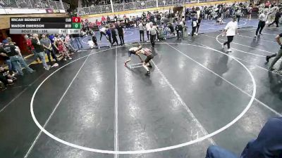 106 lbs Champ. Round 2 - Mason Emerson, Meridian vs Micah Bennett, Camas