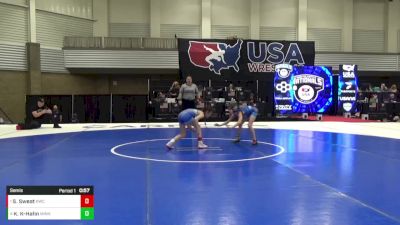 10U Girls - 62 lbs Semis - Sadie Sweat, Kalispell Wrestling Club vs Kenley Kierstead-Hahn, Minnesota