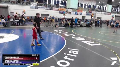 45 lbs Round 1 - Zayden Ostler, Anchor Kings Wrestling Club vs Caeden Abafo, Mid Valley Wrestling Club