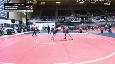 174 lbs Round Of 16 - Andrew Christie, Army vs Braden Brown, LIU-Unatt