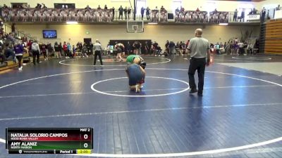 190 lbs Quarterfinal - Natalia Solorio Campos, Hood River Valley vs Amy Alaniz, North Marion