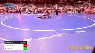 70 lbs Consi Of 16 #1 - Case Holbrook, Simmons Academy Of Wrestling vs Arturo Velez, Englewood Live Wire