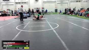 144 lbs Round 5 (10 Team) - Skyler King, Barnesville vs Evan Petrovich, Cow Rock WC