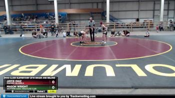 84 lbs Quarterfinal - Mason Wright, Southern Idaho Wrestling Club vs Jayce Diaz, Fighting Squirrels