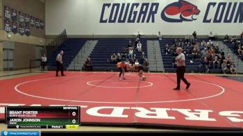 141 lbs Semifinal - Brant Porter, North Idaho College vs Jaxon Johnson, Snow