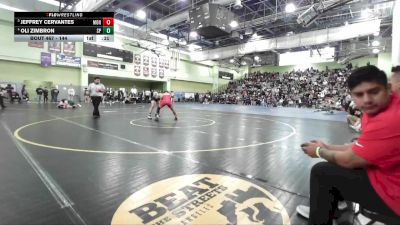 144 lbs 5th Place Match - Oli Zimbron, SAN PEDRO vs Jeffrey Cervantes, MONROE