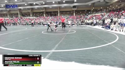 58 lbs Cons. Round 2 - Paxton Fields, Team Central vs Desmond Roman, Maize WC