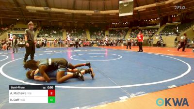 120 lbs Semifinal - Artemus Mathews, Pitbull Wrestling Academy vs Kash Goff, Piedmont