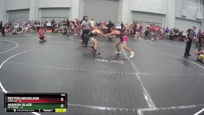 140 lbs Round 7 (10 Team) - Peyton Nicholson, Level Up vs Hudson Glaze, MF Savage