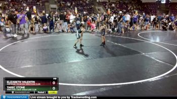 98-104 lbs Round 2 - Tarec Stone, Wrecking Crew Wrestling Club vs Elizabeth Valentin, Cheyenne Mountain Wrestling Club