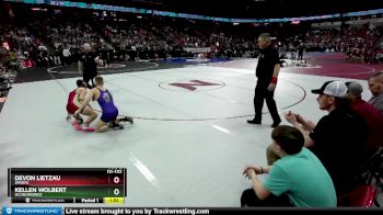 D1-132 lbs Semifinal - Kellen Wolbert, Oconomowoc vs Devon Lietzau, Sparta