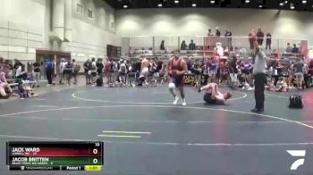 195 lbs Round 2 (6 Team) - Jacob Britten, Beast Mode WA Green vs Jack Ward, Lowell WC