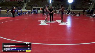 160 lbs Round 2 (3 Team) - Morgan Norris, Presbyterian vs Arieana Bacon, Huntingdon