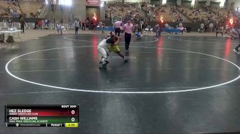 130 lbs Semifinal - Hez Sledge, Rabbit Wrestling Club vs Cash Williams, Irish Pride Wrestling Academy