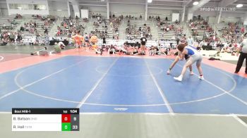 182 lbs Rr Rnd 1 - Brandon Batson, Ohio Lightning vs Royce Hall, Terps Pit Bull W.A.