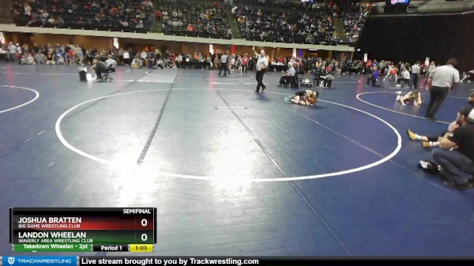 74 lbs Semifinal - Joshua Bratten, Big Game Wrestling Club vs Landon ...