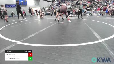 Rr Rnd 1 - Ian Wise, Eufaula Ironheads Wrestling Club vs Lillian Primeaux, Henryetta Knights Wrestling Club