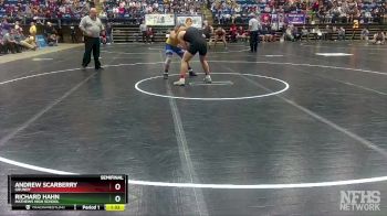 1 - 175 lbs Semifinal - Richard Hahn, Mathews High School vs Andrew Scarberry, Grundy