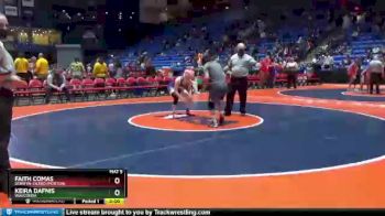 135 lbs Cons. Round 1 - Faith Comas, Berwyn-Cicero (Morton) vs Keira Dafnis, Wauconda