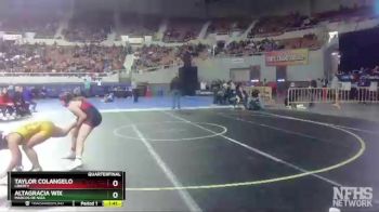 132 lbs Quarterfinal - Taylor Colangelo, Liberty vs Altagracia Wix, Marcos De Niza