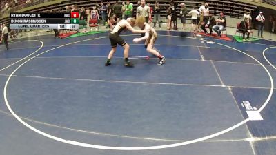 132 lbs Cons. Quarters - Dixon Rasmussen, JWC vs Ryan Doucette, Roy Wrestling Club