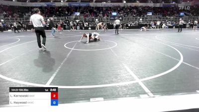 144.9-159.3 lbs Semifinal - Leolyn Karnowski, Wamego Wrestling Club vs Lily Haywood, Henryetta Knights Wrestling Club