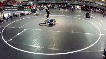 52 lbs Round 1 - Lylah Fothergill, Central City JR. Wrestling vs Caselyn Boroff, Central City JR. Wrestling