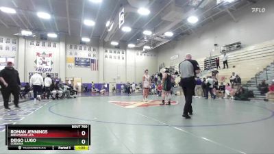 285 lbs Cons. Round 5 - Deigo Lugo, Cordova vs Roman Jennings, Brentwood Aca.