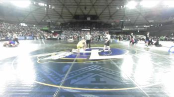 Boys 2A 175 lbs Champ. Round 2 - Amos Voss, Orting vs Jaeger Albright, Burlington-Edison