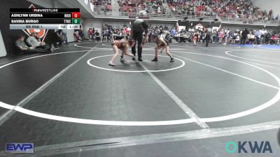 67 lbs Rr Rnd 1 - Ashlynn Urbina, Madill Takedown vs Savina Burgo, Team Tulsa Wrestling Club