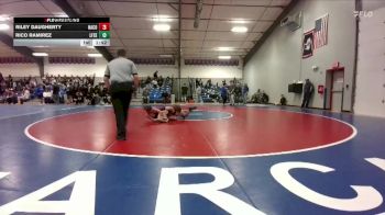 106 lbs Cons. Round 2 - Rico Ramirez, Lingle-Ft. Laramie/Southeast vs Riley Daugherty, Natrona County