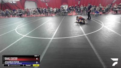 106 lbs Quarterfinal - Isaac Foster, Aviators Wrestling vs Amadeus Kuck, Askren Wrestling Academy