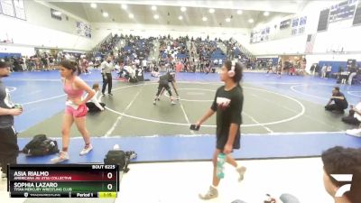 105 lbs Semifinal - Sophia Lazaro, Titan Mercury Wrestling Club vs Asia Rialmo, Americana Jiu Jitsu Collective