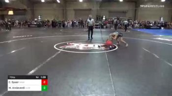 73 lbs Prelims - Cole Speer, Team Grind House vs Malaki Andaverdi, Hurricane