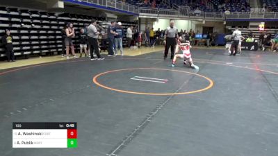 100 lbs Rd 5 - Consi Of 8 #2 - Abby Washinski, Fort Cherry vs Alyssa Publik, North Pocono