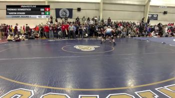 190 lbs Champ. Round 1 - Justin Stassi, St. Joseph, Sea vs Thomas Domestico, Iona Prep