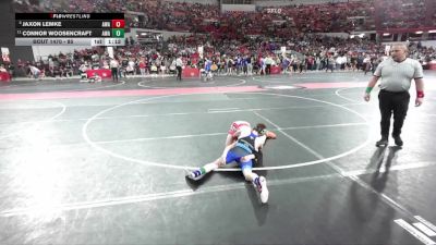 85 lbs Quarterfinal - Jaxon Lemke, Askren Wrestling Academy vs Connor Woosencraft, Askren Wrestling Acadamy