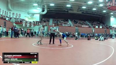 100 lbs Cons. Round 2 - Gunner Smithson, East Noble TUF vs Drew Heisler, The Fort Hammers Wrestling