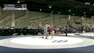 125 kg 3rd Place Match - Jay Henderson, Spartan Combat RTC/ Titan Mercury Wrestling Club vs Dean Bechtold, Steller Trained Wrestling