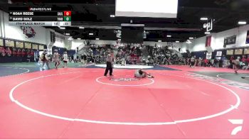 120 lbs 7th Place Match - David Golz, Trabuco Hills vs Noah Reese, San Clemente