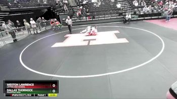 288 lbs Champ. Round 1 - Dallas Thornock, Mountain View vs Weston Lawrence, Layton High School